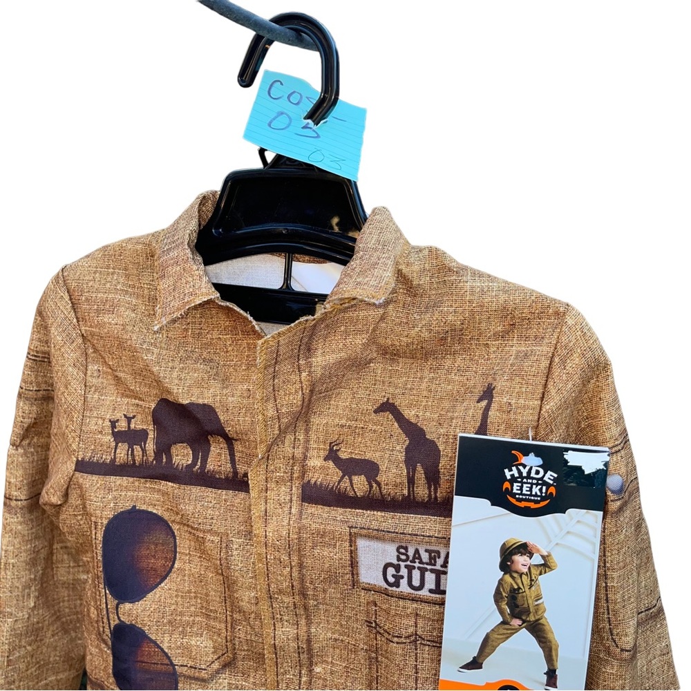Safari Guide Costume Shirt Pants & Hat Kids Size 4-7 brand new never worn - Picture 3 of 12